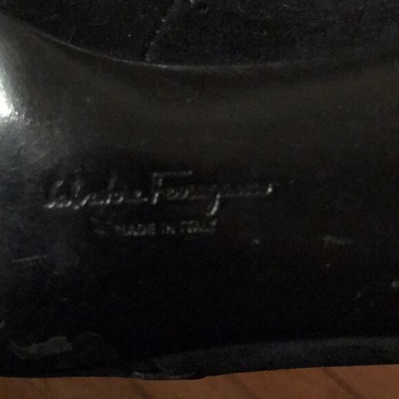 Salvatore Ferragamo Heels Black suede size 7.5 - Picture 6 of 7